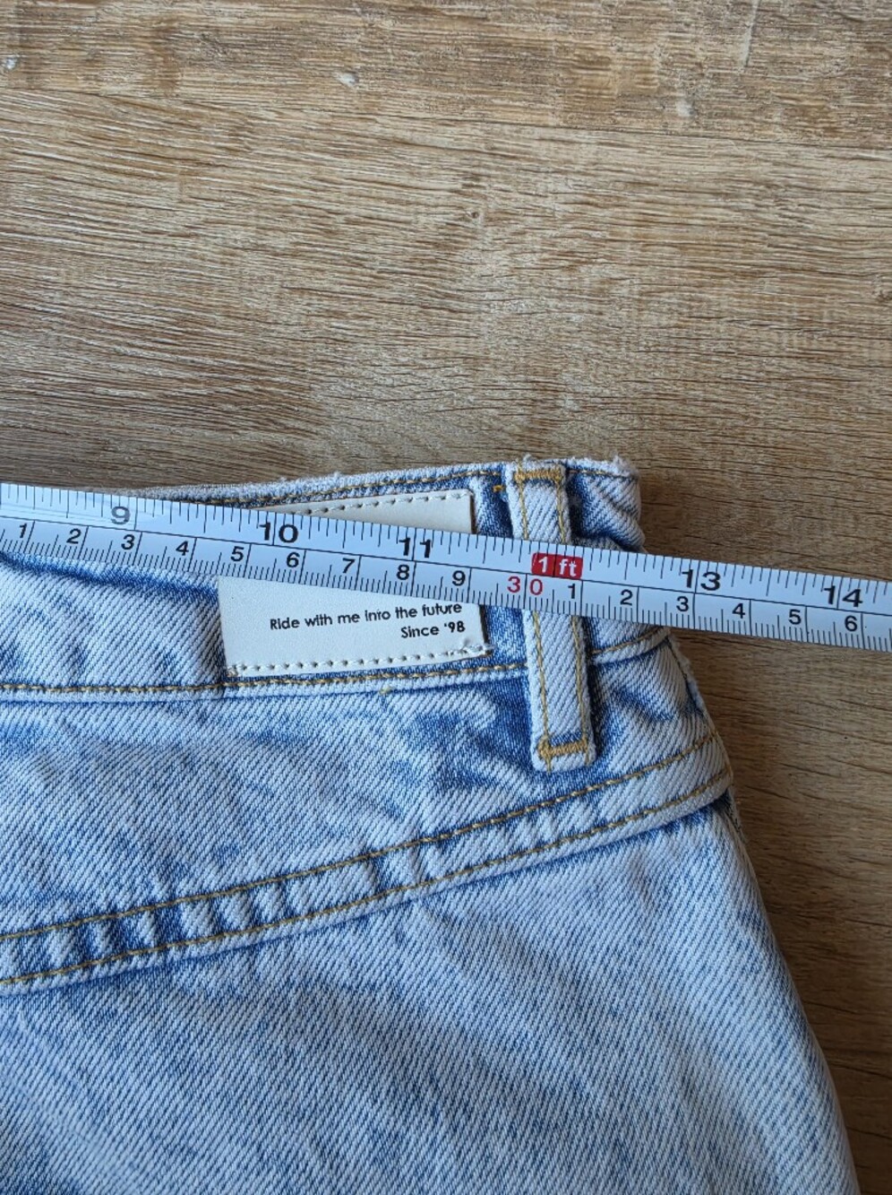 Maje Light Wash Denim Midi Skirt Size 34 - Picture 6 of 7